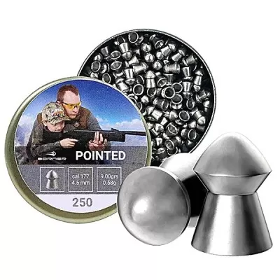 Пульки BORNER Pointed 4.5mm, 0,58г (250шт)436710